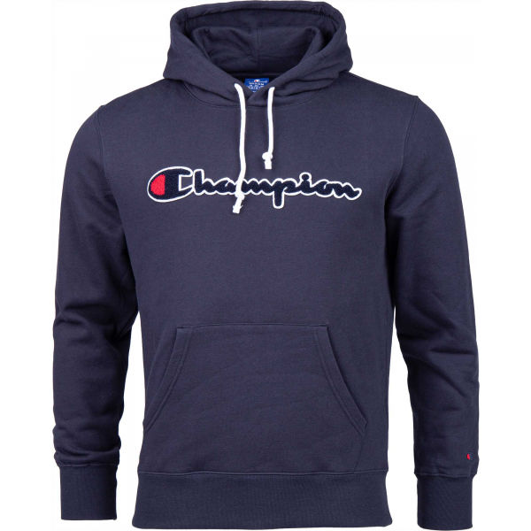 Champion HOODED SWEATSHIRT tmavě modrá XL - Pánská mikina Champion