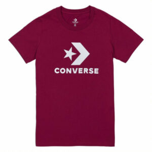 Converse STAR CHEVRON TEE vínová S - Dámské tričko Converse