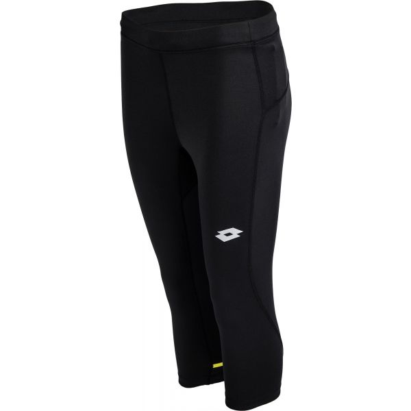 Lotto X-RUN LEGGINGS MID BS PL černá M - Pánské tříčtvrteční legíny Lotto