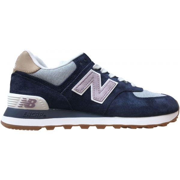 New Balance WL574NVC tmavě modrá 4.5 - Dámská volnočasová obuv New Balance