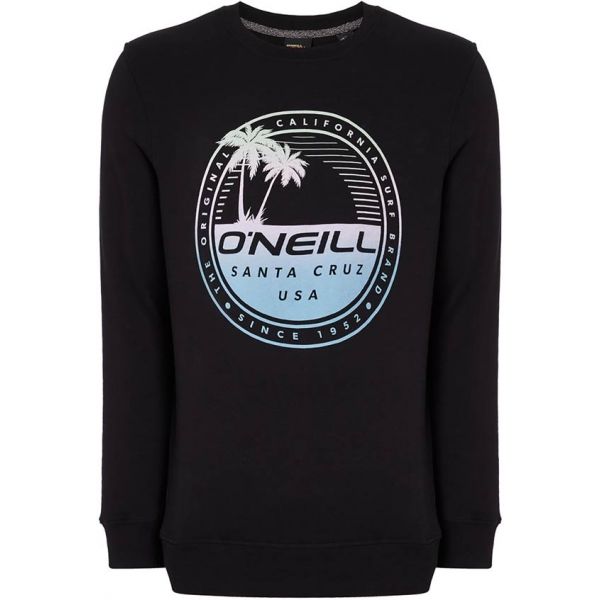 O'Neill LM PALM ISLAND CREW SWEATSHIRT černá S - Pánská mikina O'Neill