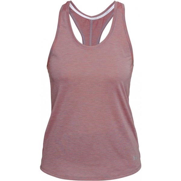 Under Armour THREADBORNE STREAKER TANK světle růžová L - Dámské funkční tílko Under Armour