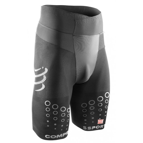 Compressport TRAIL SHORT BLACK černá T4 - Pánské šortky Compressport