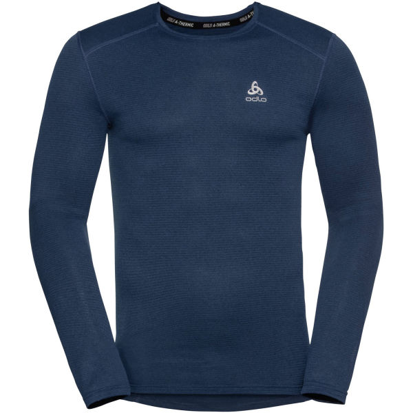 Odlo BL TOP CREW NECK L/S ACTIVE THERMIC modrá XXL - Pánské funkční tričko Odlo