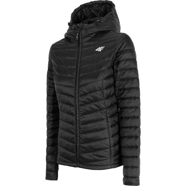 4F WOMEN´S JACKET černá XS - Dámská prošívaná bunda 4F