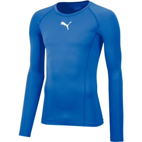 Puma LIGA BASELAYER TEE LS tmavě modrá M - Pánské funkční triko Puma