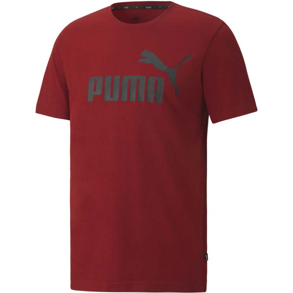 Puma ESS LOGO TEE červená S - Pánské triko Puma