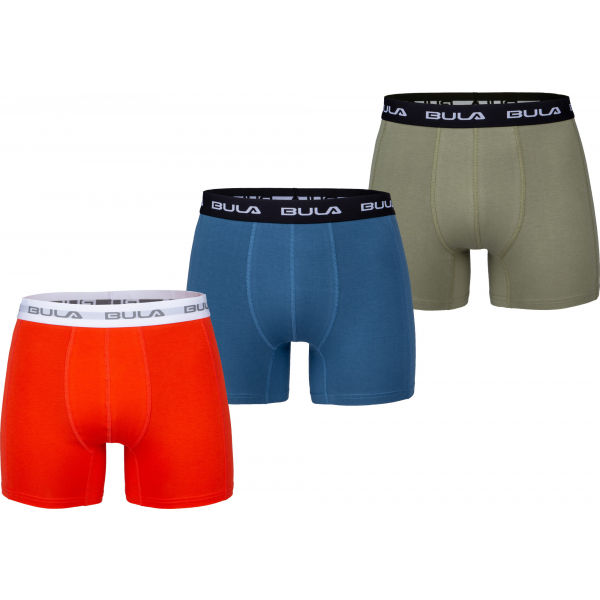 Bula 3PK BOXER Modrá L - Pánské boxerky Bula