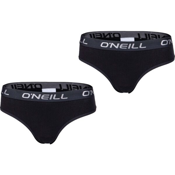 O'Neill BRAZILIAN PLAIN 2PACK Černá XL - Dámské kalhotky O'Neill