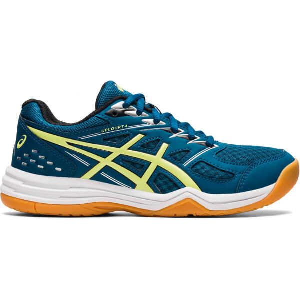 Asics UPCOURT 4 GS Modrá 7 - Dětská sálová obuv Asics