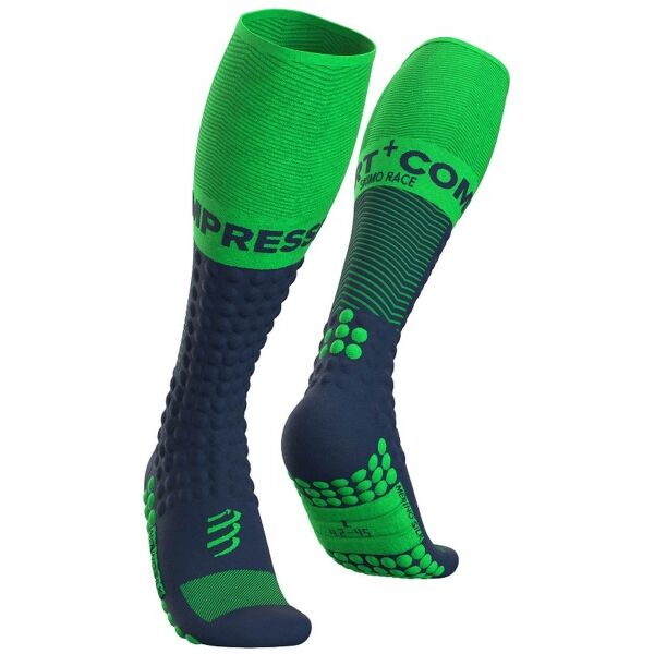 Compressport SKIMO FULL SOCKS Zelená T2 - Zimní kompresní podkolenky Compressport