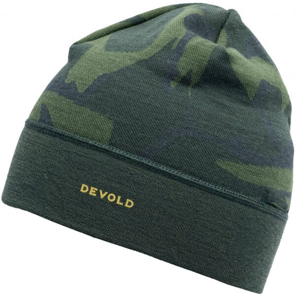 Devold KVITEGGA BEANIE Tmavě zelená 58 - Vlněná čepice Devold