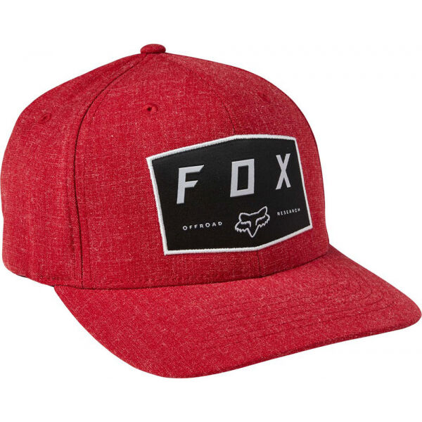 Fox BADGE FLEXFIT Červená L-XL - Kšiltovka Fox