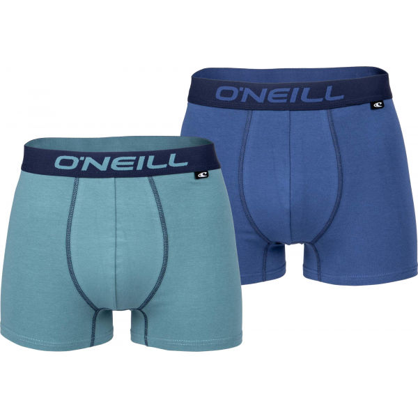 O'Neill BOXER PLAIN 2PACK Tyrkysová S - Pánské boxerky O'Neill