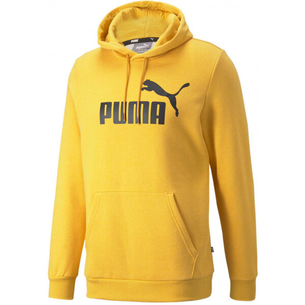 Puma ESS HEATHER HOODIE Žlutá M - Pánská mikina Puma