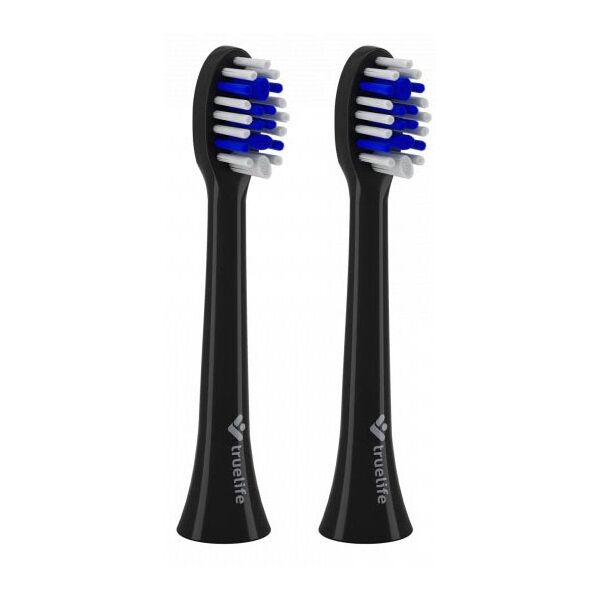 TRUE LIFE SONICBRUSH COMPACT HEADS WHITEN Černá UNI - Náhradní hlavice pro sonický kartáček TRUE LIFE