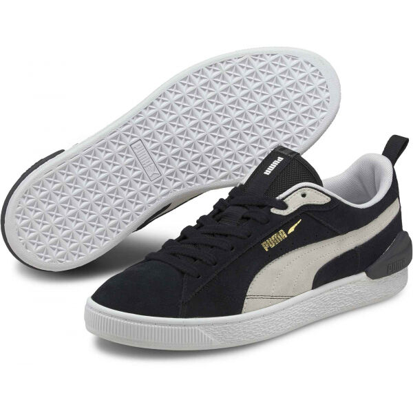 Puma SUEDE BLOC PUMA BLACK-EBONY Černá 7 - Pánské volnočasové boty Puma