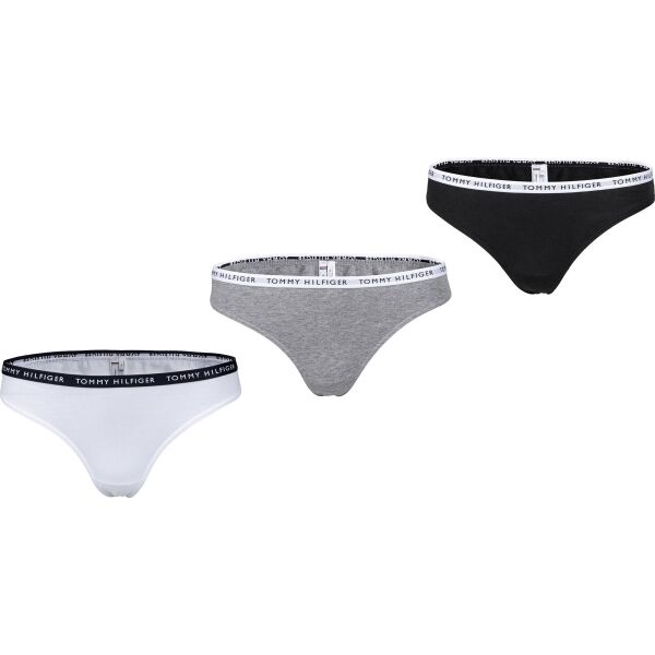 Tommy Hilfiger 3P THONG Mix L - Dámská tanga Tommy Hilfiger