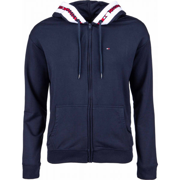 Tommy Hilfiger FZ HOODIE Tmavě modrá S - Dámská mikina Tommy Hilfiger