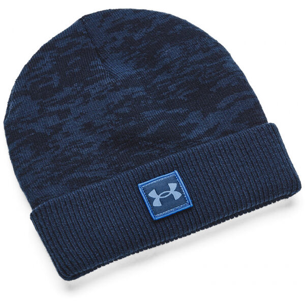 Under Armour GRAPHIC KNIT BEANIE Modrá UNI - Dětská čepice Under Armour