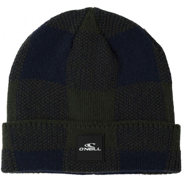 O'Neill CHECKMATE BEANIE Khaki UNI - Pánská zimní čepice O'Neill