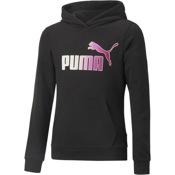 Puma ESS+BLEACH LOGO HOODIE TR G Dívčí mikina