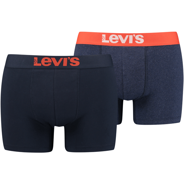 Levi's MEN SOLID BASIC BOXER 2P Pánské boxerky