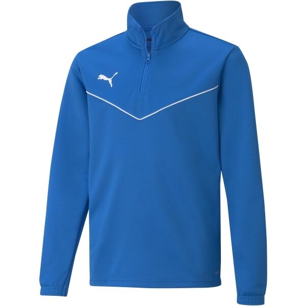 Puma TEAMRISE 1 4 ZIP TOP JR Chlapecká mikina