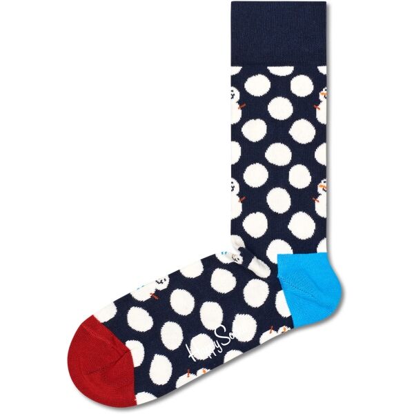 HAPPY SOCKS BIG DOT SNOWMAN Klasické ponožky