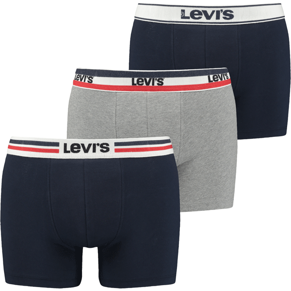 Levi's GIFTBOX ICONIC COTTON WB BOXER BRIEF 3P Pánské boxerky