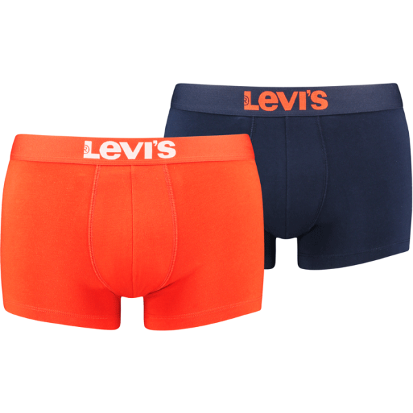 Levi's MEN SOLID BASIC TRUNK 2P Pánské boxerky