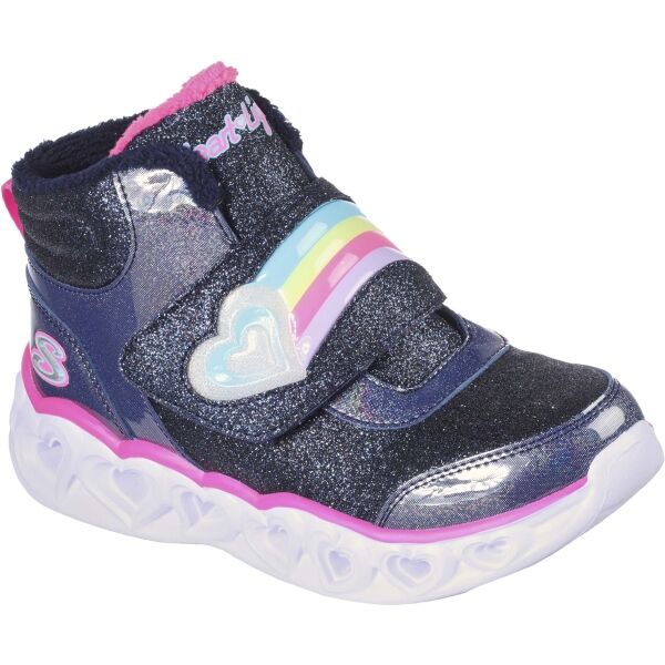 Skechers HEART LIGHTS - BRILLIANT RAINBOW Dívčí zimní boty