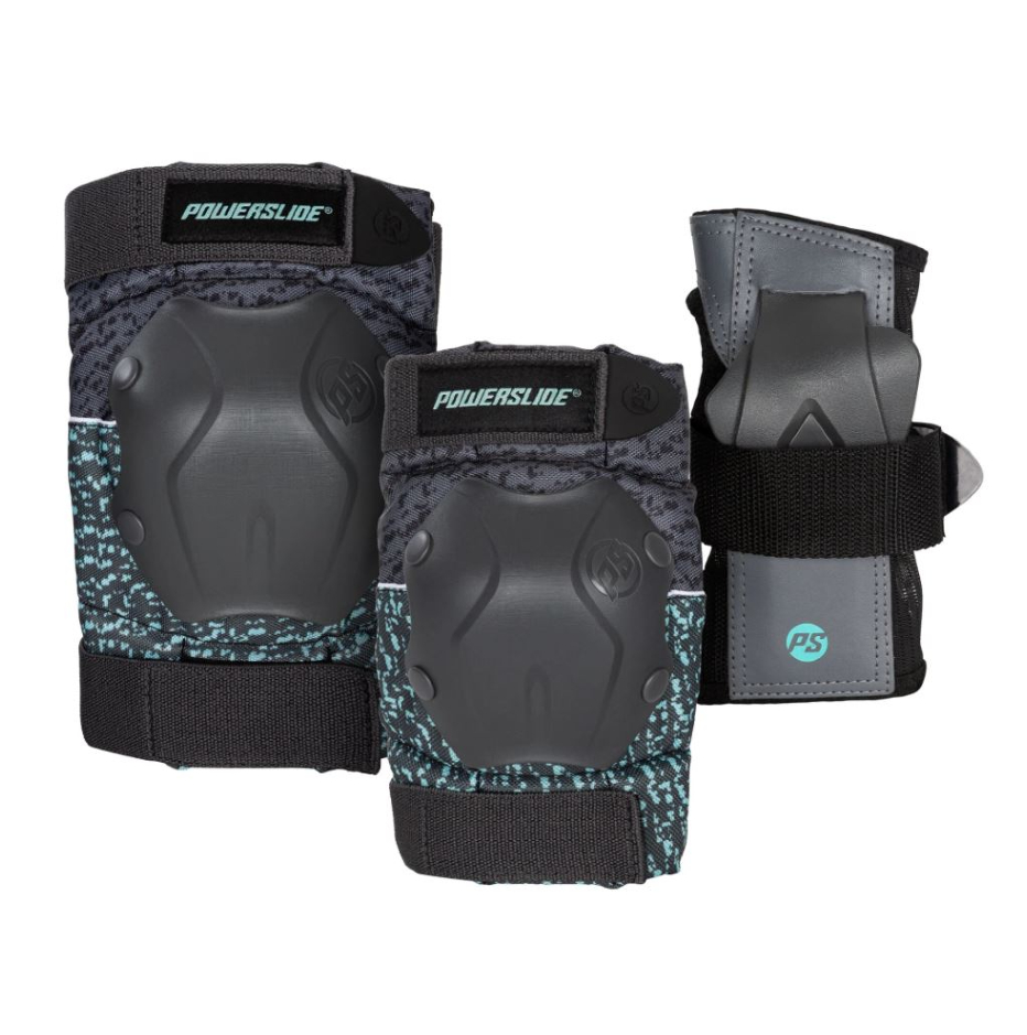 Powerslide Chrániče Powerslide Standard Black/Teal (sada)