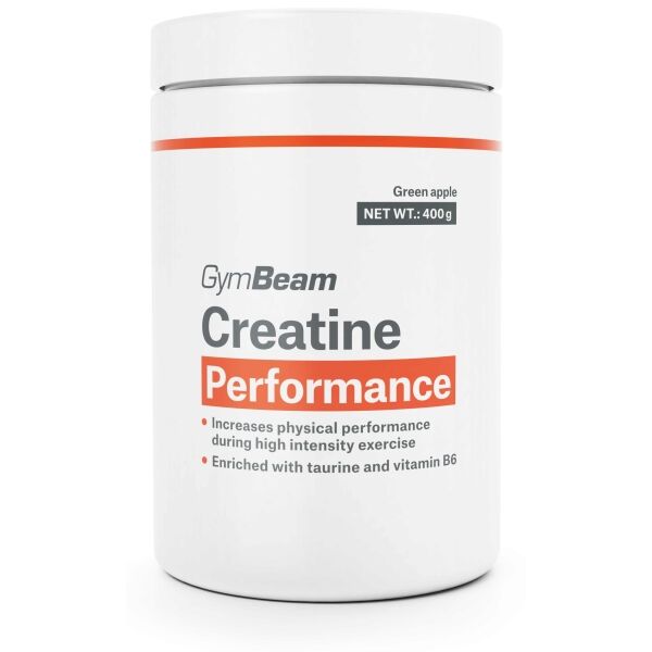 GymBeam CREATINE PERFORMANCE 400 G ZELENÉ JABLKO Doplněk stravy