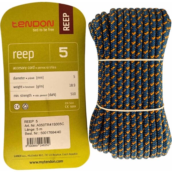 Tendon REEP 5 MM 5 M Pomocná horolezecká šňůra