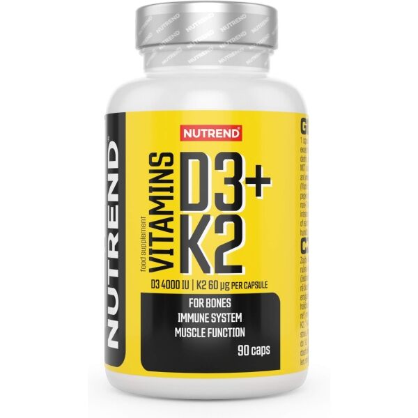 Nutrend VITAMINS D3+K2 90 CAPS Doplněk stravy