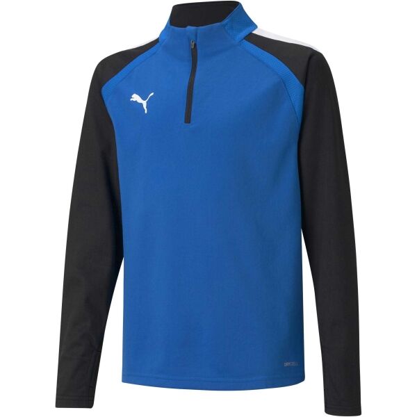 Puma TEAMLIGA 1/4 ZIP TOP JR Dětská fotbalová mikina