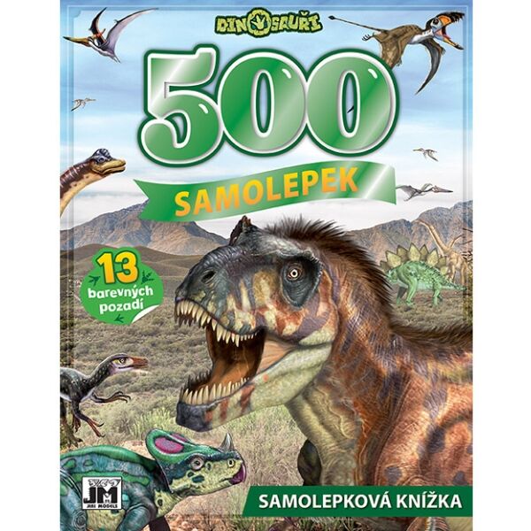 JIRI MODELS 500 SAMOLEPEK DINOSAUŘI Samolepková knížka