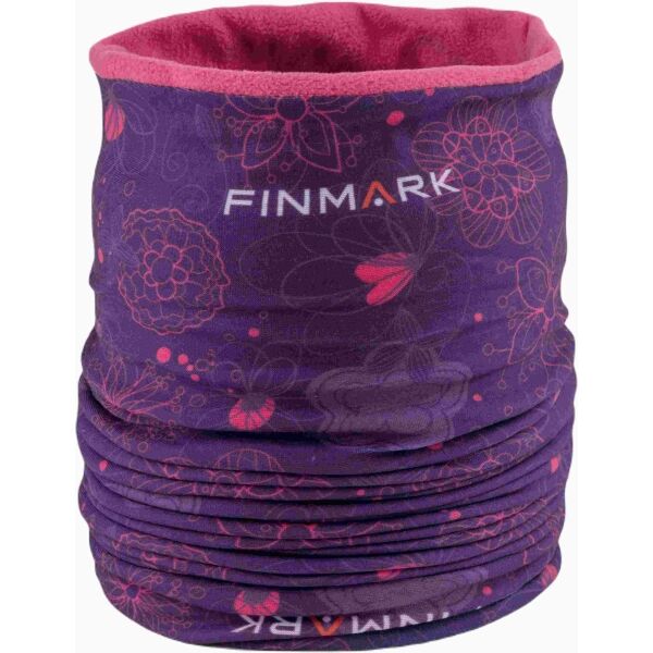 Finmark MULTIFUNCTIONAL SCARF WITH FLEECE Dívčí multifunkční šátek