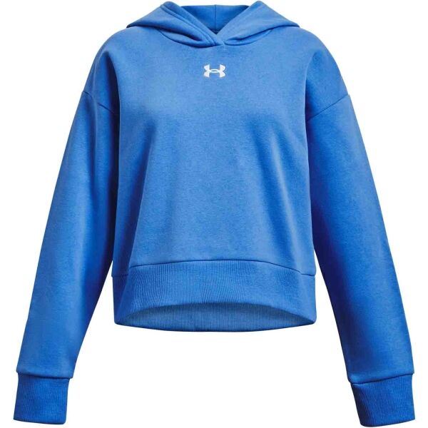 Under Armour RIVAL FLEECE CROP HOODIE Dívčí mikina