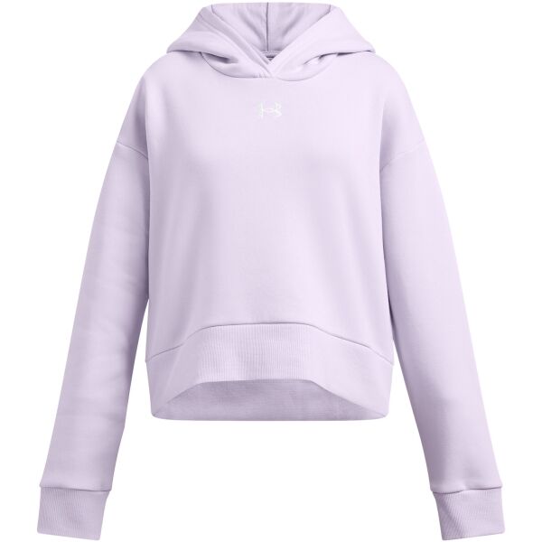 Under Armour RIVAL FLEECE CROP HOODIE Dívčí mikina