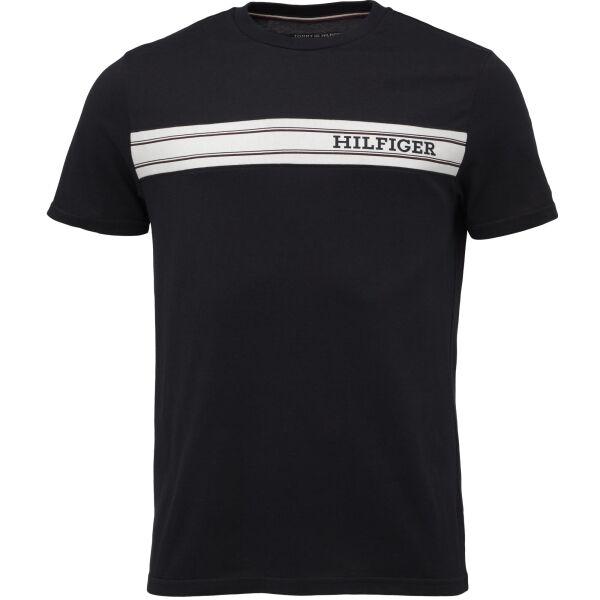 Tommy Hilfiger MONOTYPE LOGO STRIPE LOUNGE Pánské triko