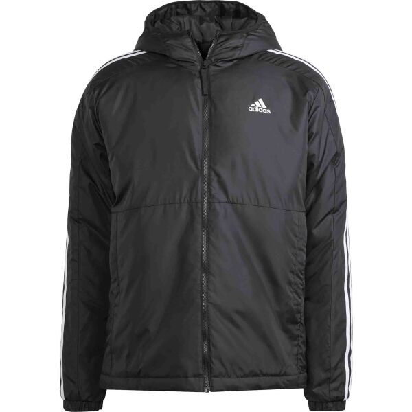 adidas ESSENTIALS 3-STRIPES INSULATED HOODED Pánská bunda